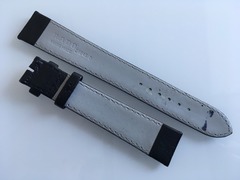 RADO Uhrenarmband Leder schwarz 19 mm XL