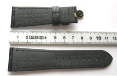 OFFICINE PANERAI Faltschließenband 25/20 mm Echt Alligator Schwarz TIT