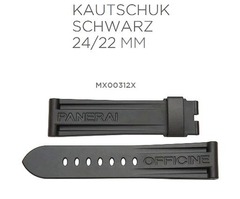 OFFICINE PANERAI Kautschuk Faltschließenuhrband 24-22 mm MX00312X