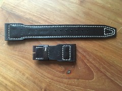 [Verkauft] IWC Big Pilot Lederband braun für Faltschliesse 22-18 mm