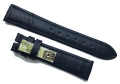 CHRONOSWISS Uhrband Alligatorleder 16/14 mm Dunkelblau