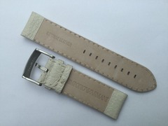 [Verkauft] Emporio Armani Uhrenarmband Leder 23/22 mm Beige