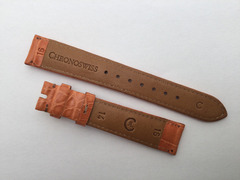 Chronoswiss Uhrenarmband Alligatorleder 16/14 mm Orange